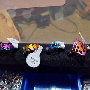 Color stainless steel rings